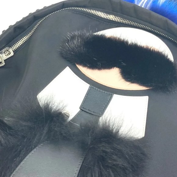 AUTHENTICITY GUARANTEED FENDI backpack bag Karl Lagerfeld fur studs main image 7